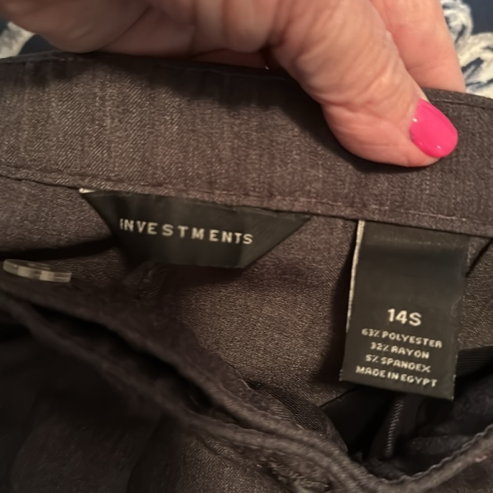Petite Grey Pants - Picture 3 of 7